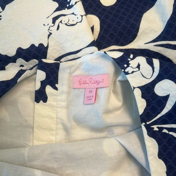 Lilly Pulitzer Navy Delia Shift Dress - Picture 2 of 2